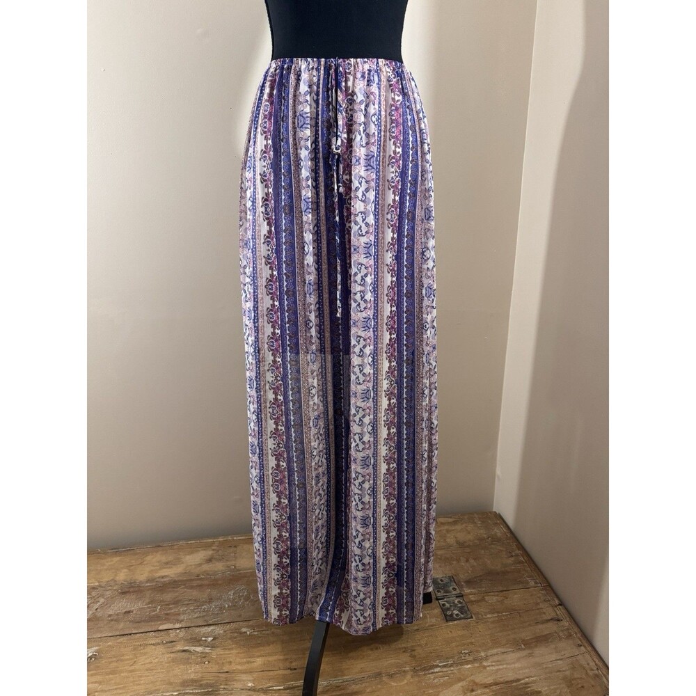 xhilaration maxi Sheer Bohemian Skirt Size S